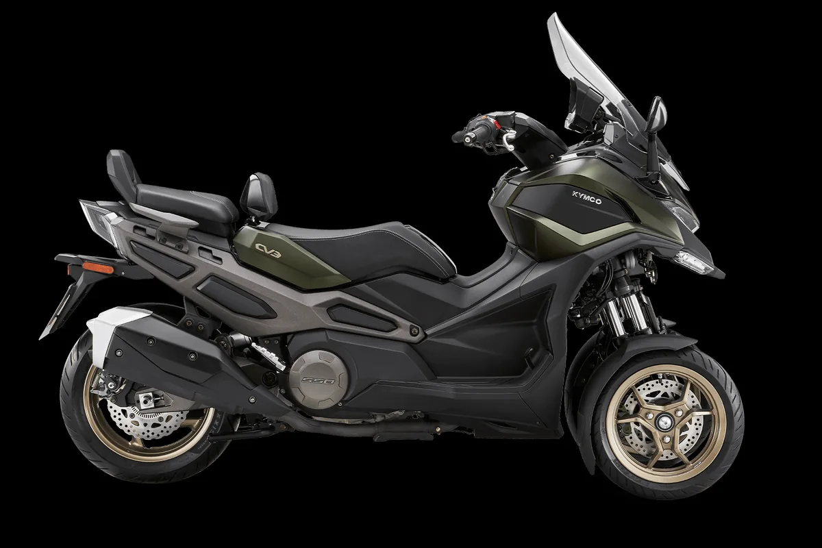 Kymco CV3 550i ABS in mattem Grün, Dreirad-Roller