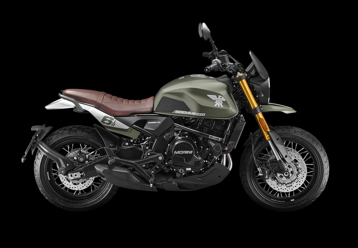 Moto Morini Seiemmezzo SCR in Grün