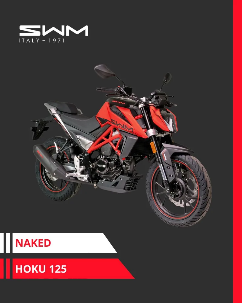 SWM Hoku 125 Naked Bike in Rot