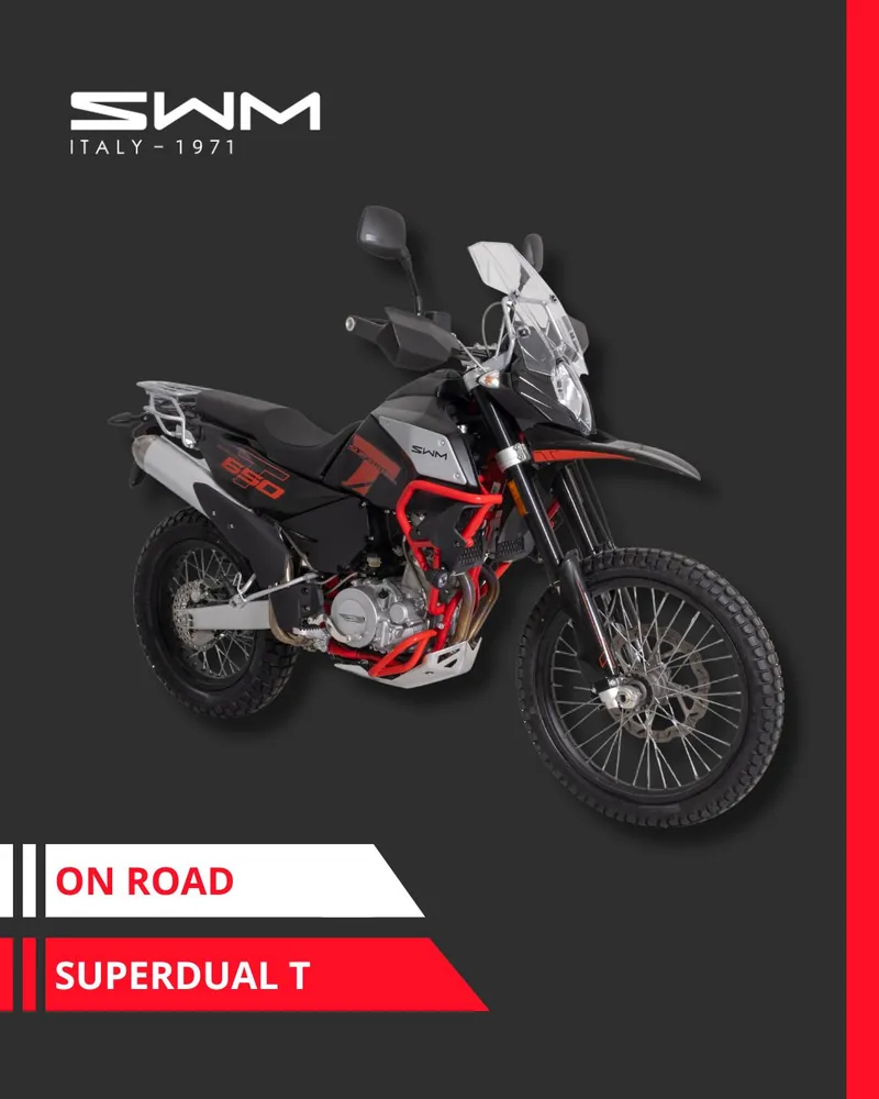 SWM Superdual T Reiseenduro in Schwarz