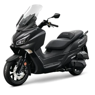 SYM Joymax Z 300 in Schwarz, Seitenansicht